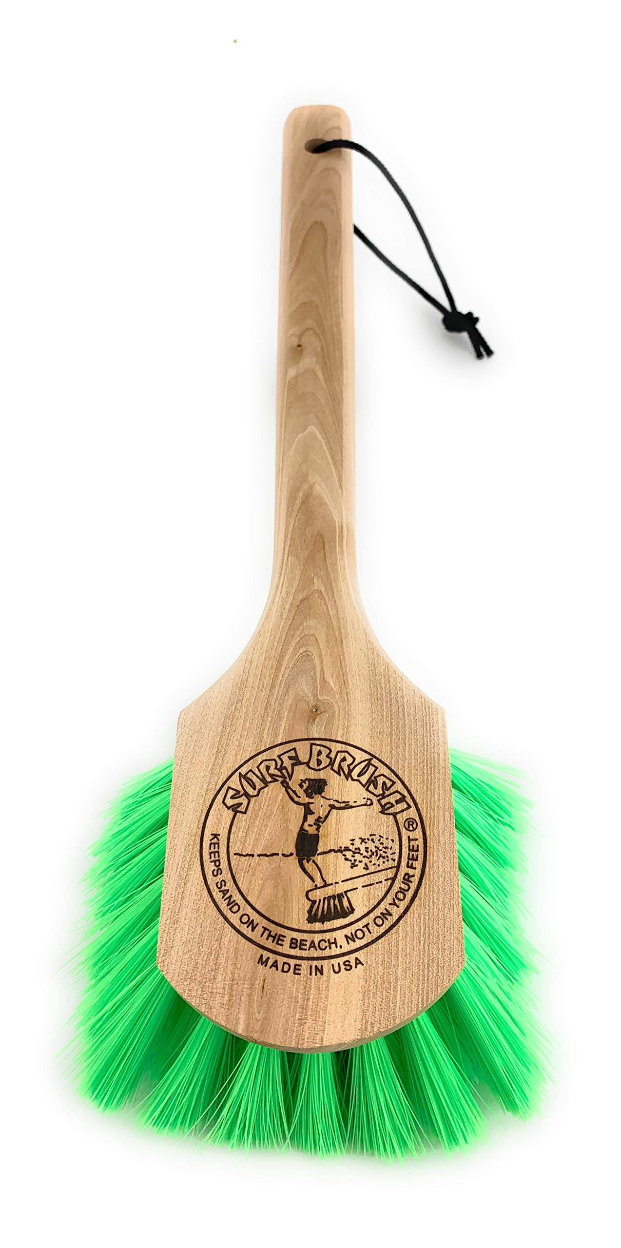 Amazon.com: Surf Brush 15 Inch Custom Wood Handle Green Bristles